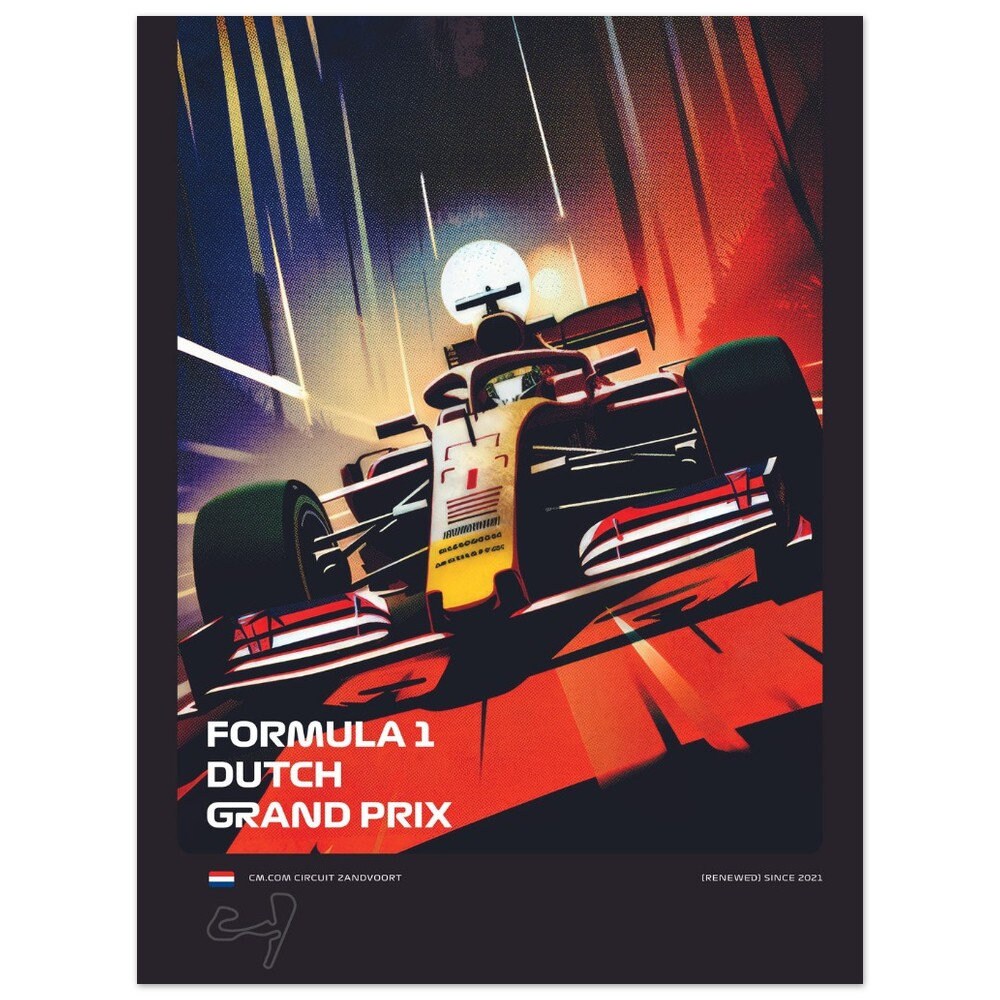 Discover F1 Dutch / Zandvoort GP Premium Matte Paper Poster