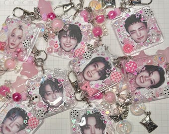 stray kids inspired decorated keychains!