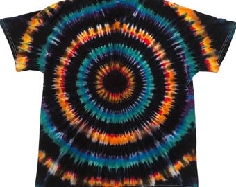 Tie Dye Shirt - Black Hole - Standard and Plus Sizes - Short or Long Sleeve - Outer Space - Festival Shirt - Trippy - Rave