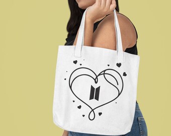 BTS トートバッグ、BTS アーミー トートバッグ、K-pop、ジン、シュガ