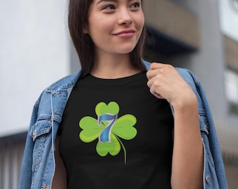Four Leaf Clover Shirt, Lucky Irish Shirt, Ireland Drinking T Shirt, Ireland Top Men, Lucky 7 Lucky Clover