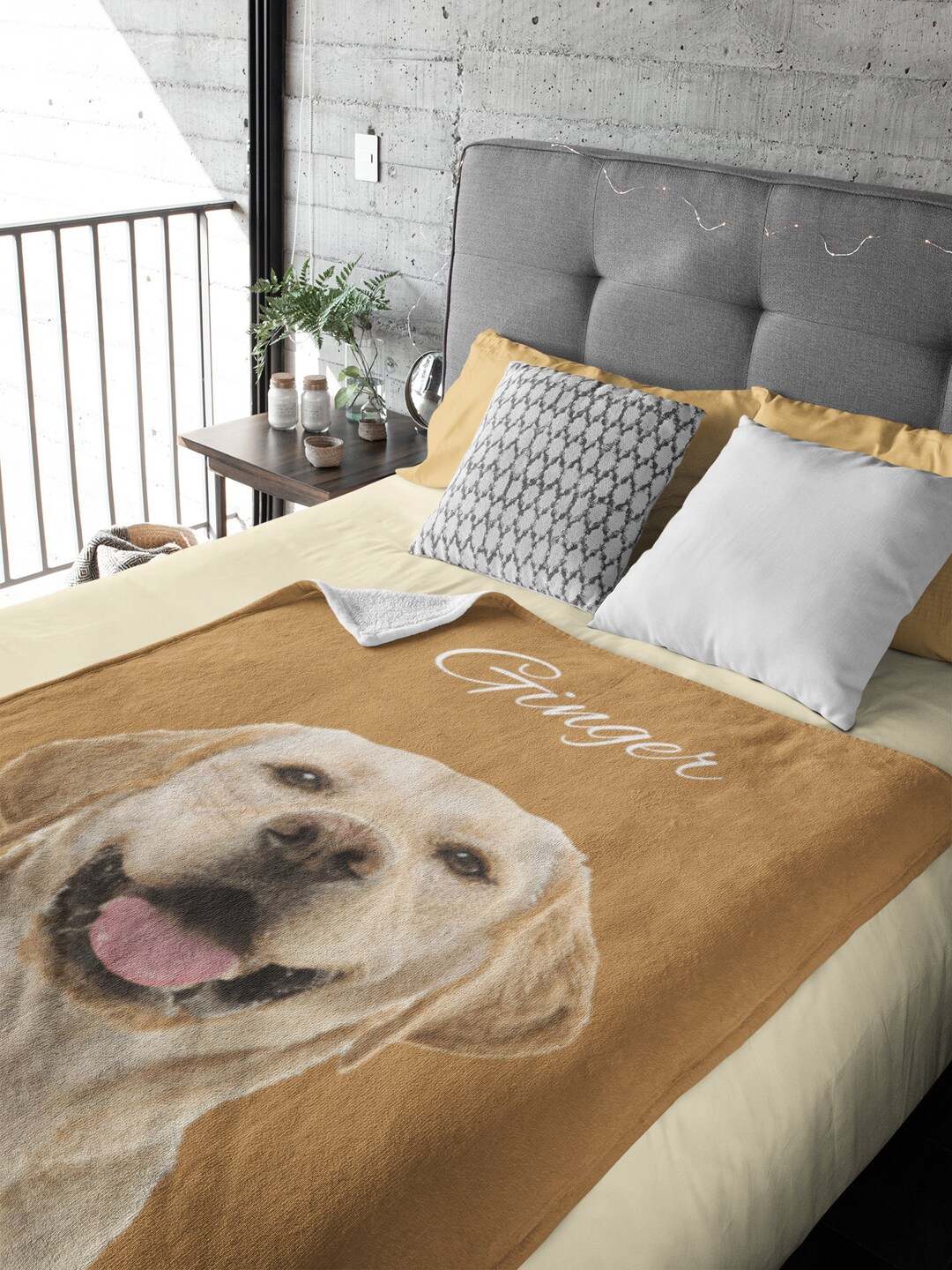 Custom Pet Blanket Using Pet Photo + Name Custom Dog Blanket ...