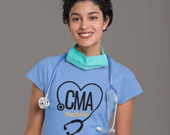 Personalized CMA Shirt, Custom CMA Nurse Shirt, CMA Nurse Crewneck, Nurse Appreciation Gift, Certified Medical Assistant Shirt