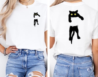 Black Cat Animal Lover Shirt, Gift For Cat Lover, Pet Lover Owner Gifts, Gift for Her, Cat Shirt, Cat Lover Shirt