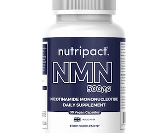NMN Capsules 500mg 99% Pure NMN Powder Nicotinamide Mononucleotide Vegan Supplement - 30 Capsules