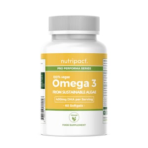Omega 3 from Sustainable Algae Oil 500mg Vegan Softgel Capsules Clean Plant Based Omega 3 Supplements