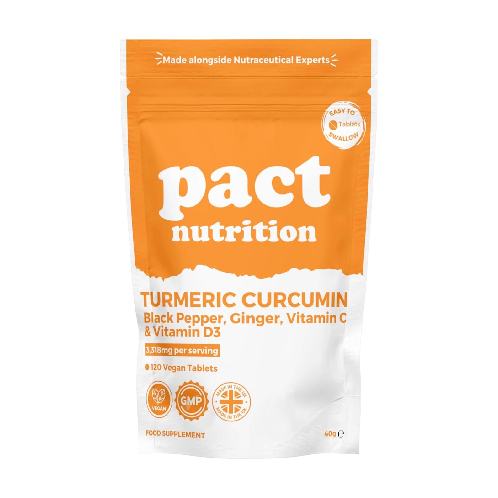 Turmeric Tablets 2000mg – High Strength with Black Pepper, Ginger, Vitamin D3 and C 