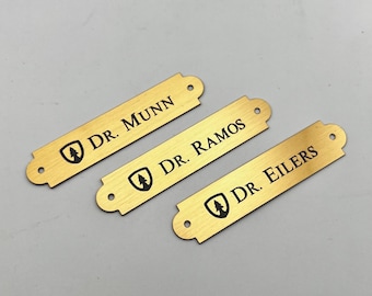 Engraved Brass Nameplate Locker Plate Memorial Plate Frame Plate Various Sizes Decorative Solid Gold Brass Plaque With Hardware Brass Plate