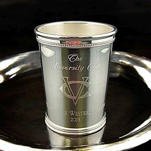 The Original Silver Kentucky Mint Julep Cup by Reed and Barton - Sterling Silver Plated Kentucky Julep Cup - High End Silver Drinking Cup