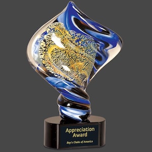Kreativpreis, Glas-Firmenpreis, personalisierter einzigartiger Preis, gravierter Firmenpreis, Trophäe, Ruhestandsgeschenk, Mitarbeiteranerkennung