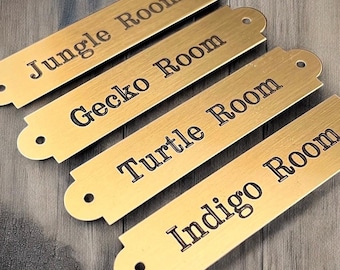 Engraved Brass Nameplate Locker Plate Memorial Plate Frame Plate Various Sizes Decorative Solid Gold Brass Plaque With Hardware Brass Plate