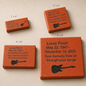 Custom Engraved Red Brick Memorial Paver For Backyard Various Sizes Engraved Brick with Personalized Text & Logo 3 4 8 Inch Brick Gift Idea