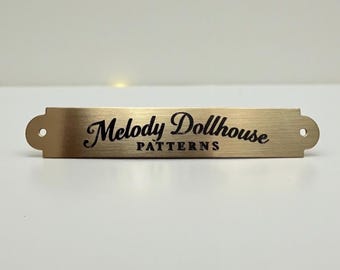 Engraved Brass Plaque With Logo Locker Plate Memorial Plate Frame Plate Various Sizes Decorative Solid Gold Brass Plaque With Hardware