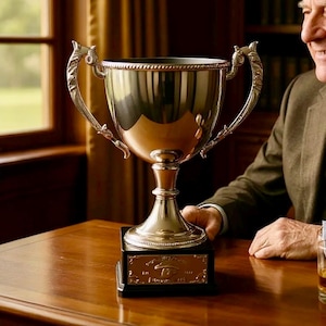 Silberne Trophäentasse Verschiedene Größen Trinkbare Trophäentasse Fantasie Trophäentasse Silber Ewige Trophäe Reisen Metalltrophäe Updates Klein Groß