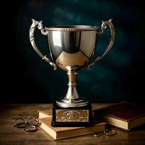 Silberne Trophäentasse Verschiedene Größen Trinkbare Trophäentasse Fantasie Trophäentasse Silber Ewige Trophäe Reisen Metalltrophäe Updates Klein Groß