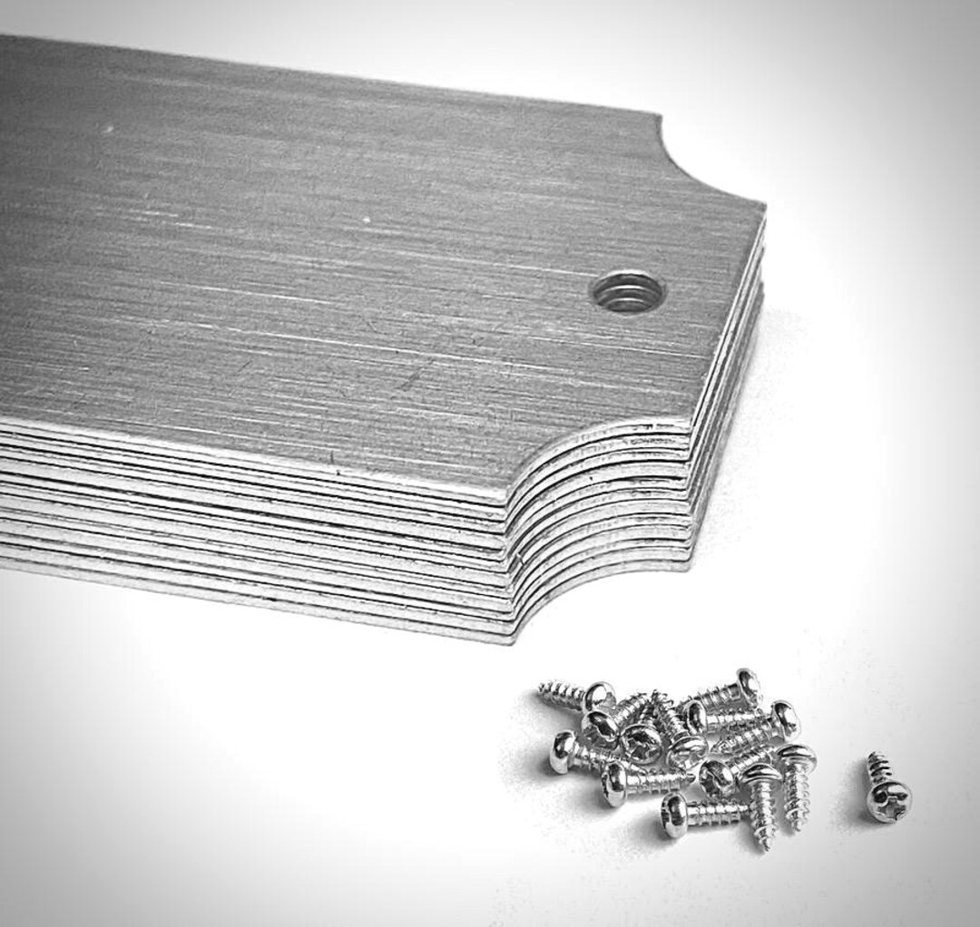 Custom Bright Aluminum Trophy Plate to Add to Base of Silvertrophy ...