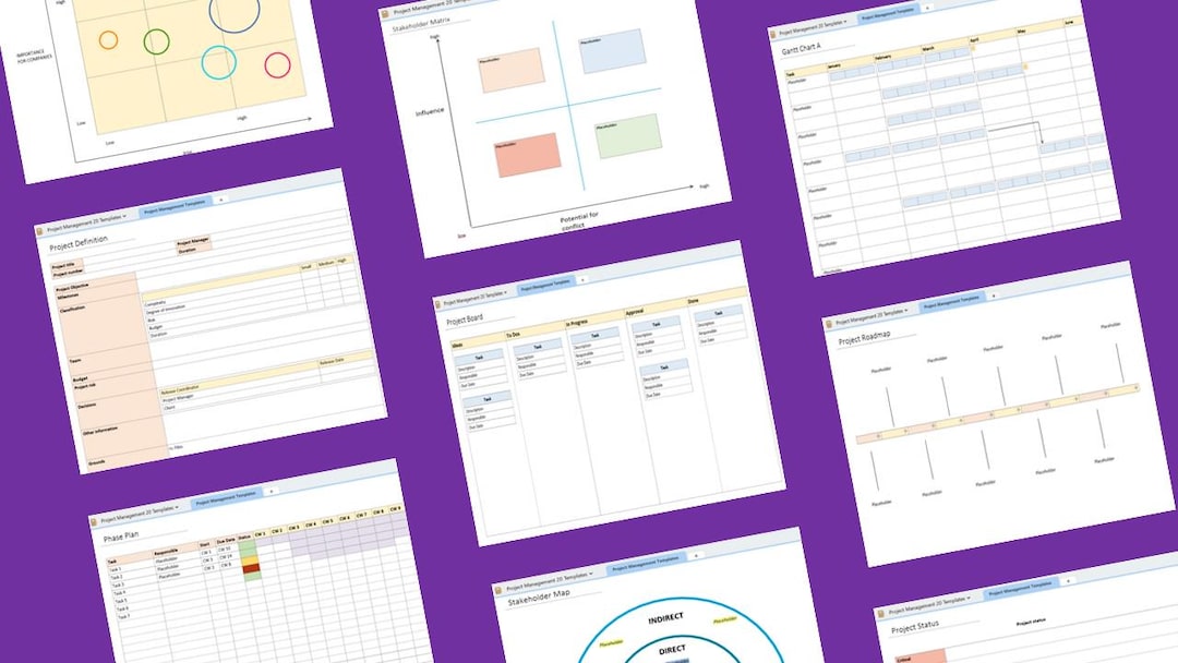 Onenote Project Management Template - Etsy