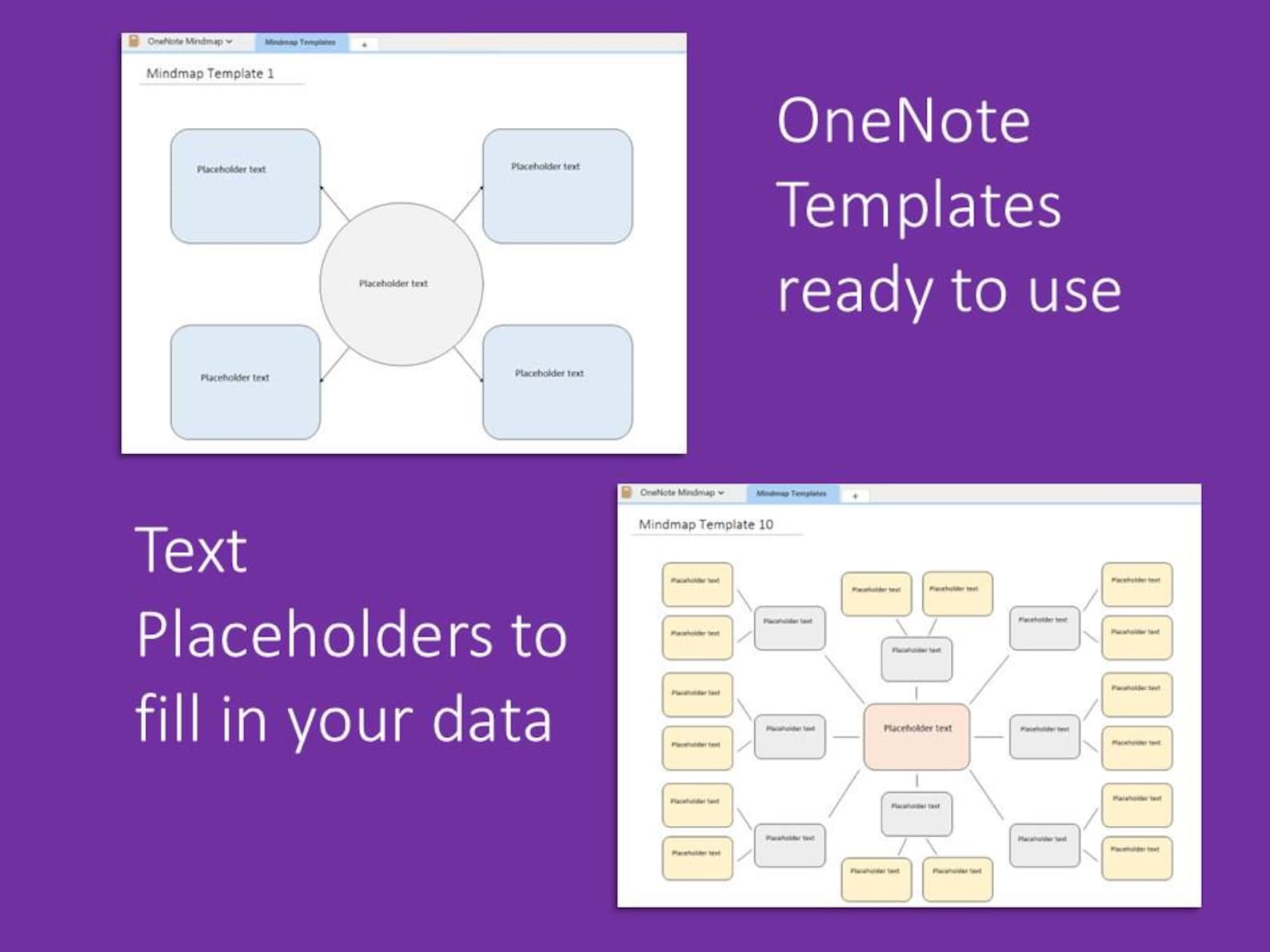 Onenote Mind Map Template - Etsy