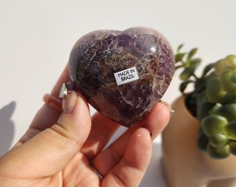 AAA Brazilian Super 7 Faceted Heart: Polished Melody Stone - Etsy