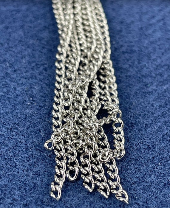 Vintage Silver Yves Saint Laurent Drop Earrings - image 4