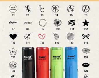 Minisello personalizado para tarjeta de fidelización: sello de goma preentintado personalizado