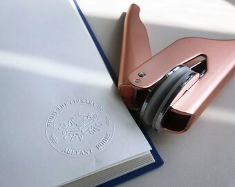 Gepersonaliseerde boekembosser: aangepaste bibliotheekstempel, cadeau boekenliefhebber