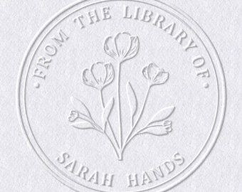 Personalized Book Embosser/Custom Book Embosser/From The Library Of Book Embosser/Library Embosser/Book Lover Gifts/Ex libris Embosser Stamp