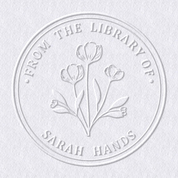 Personalized Book Embosser/Custom Book Embosser/From The Library Of Book Embosser/Library Embosser/Book Lover Gifts/Ex libris Embosser Stamp