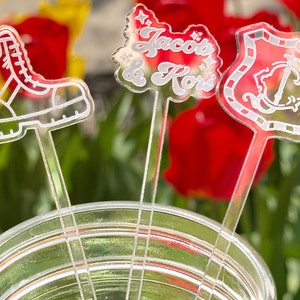 Personalized Drink Topper  Logo Drink Stirrer for Wedding Custom Stir Stick for Birthday Party Swizzle Cocktail Stirrer Wedding Gift