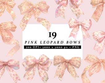 Fiocco leopardo rosa Png, fiocco leopardo Coquette Png, fiocchi leopardo Coquette Clipart, fiocco rosa Coquette Clipart, fiocco nastro rosa acquerello Clipart