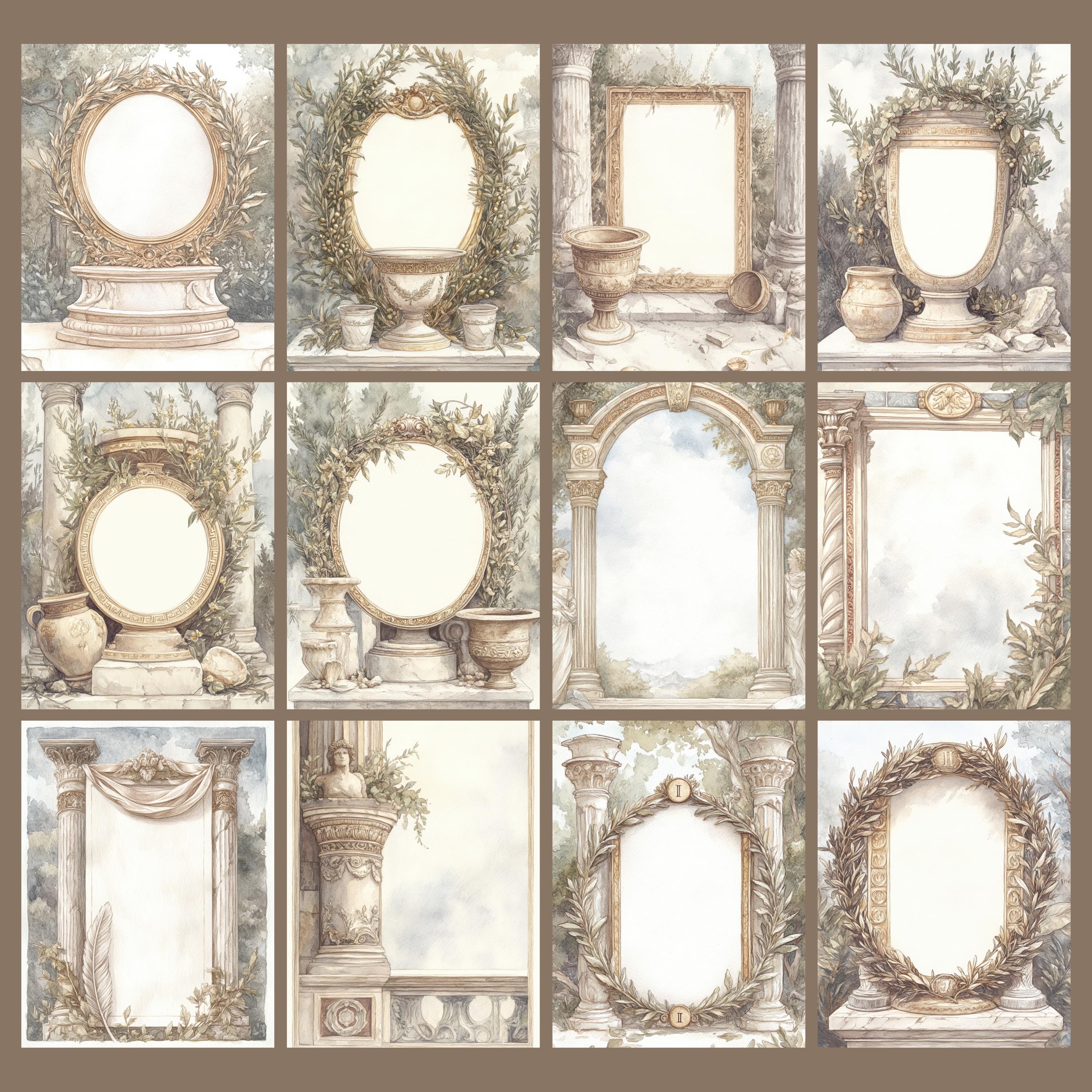 Ancient Rome Junk Journal Paper, Digital Scrapbooking Background ...