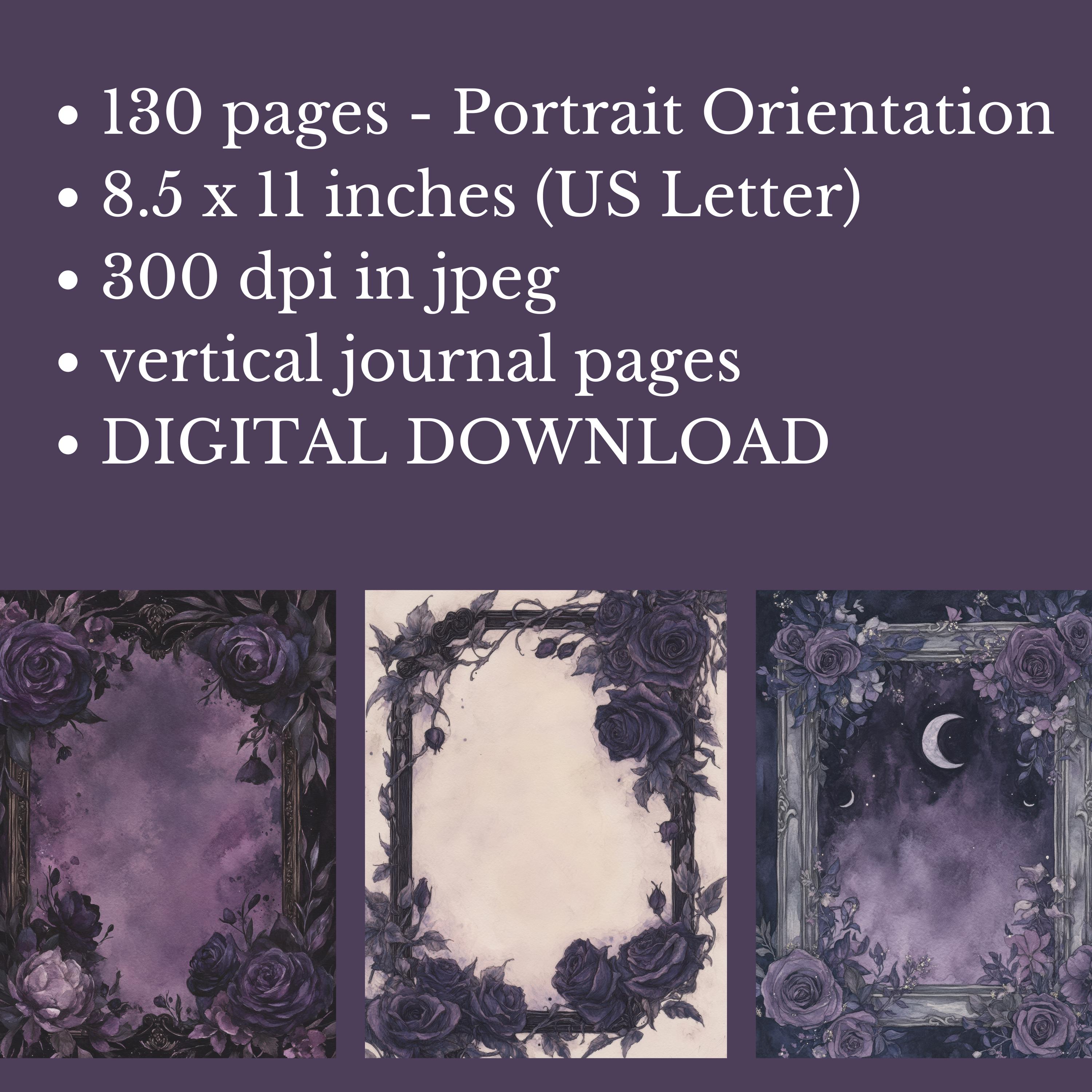 Dark Academia Gothic Victorian Junk Journal Paper Pack, Vintage Digital ...