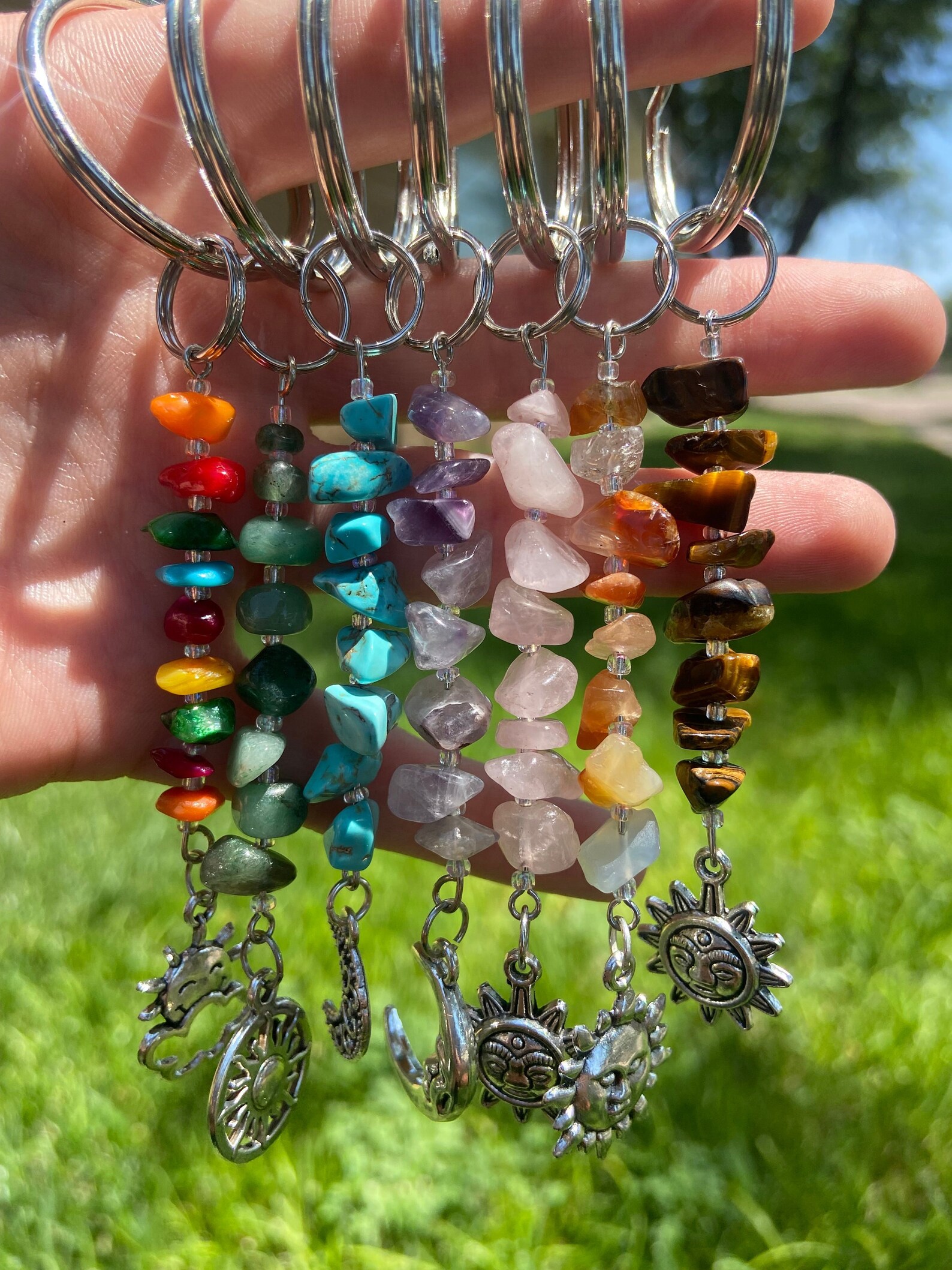 Crystal Keychain - Etsy
