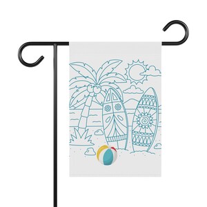 Garten & Haus Banne, Strandfahne, Doppelseitige Fahne, Gärtnergeschenk, Einweihungsgeschenk, Benutzerdefinierte Hofdekoration, Saisonale Fahne für das Haus