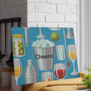 Tempered Glass Cutting Board, 2 sizes, Stylish Food Prep Accessory, Functional Kitchen Art, Charcuterie Board, Perfect gift for Home Chefs