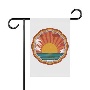 Garden & House Banner, double sided flag, gardener gift, house warming present, custom yard decor, outdoor house yard seasonal flag