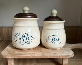 Vintage Kaffee und Tee Kanister Set