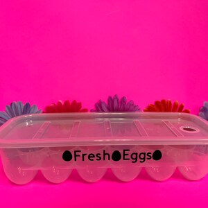 Fresh eggs reusable egg carton