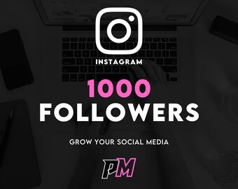 Instagram 1000 Seguidores (MÁS RÁPIDO) Haga crecer sus redes sociales Plantillas de redes sociales de alta calidad