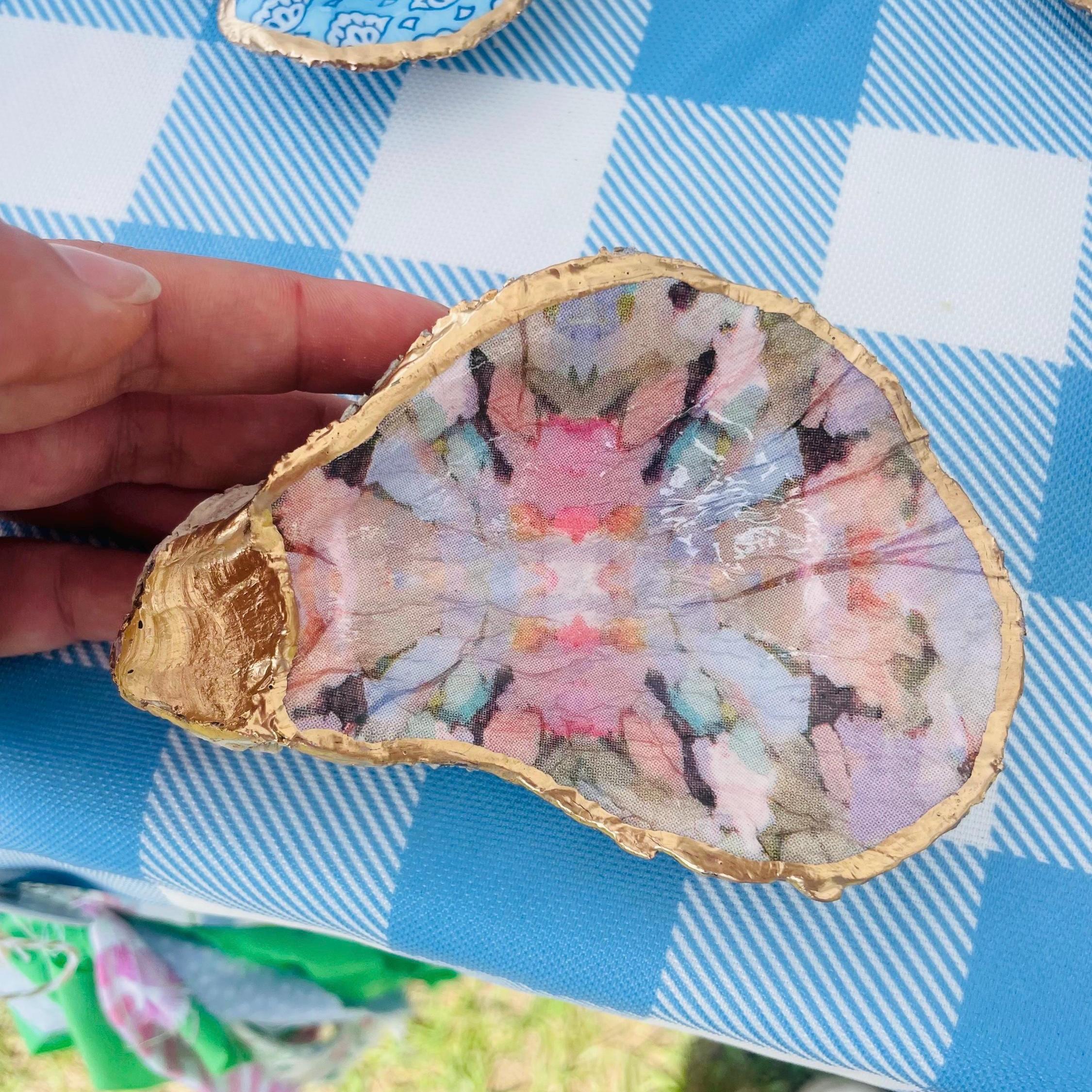 Pob Shell Decorative Oyster Shell Trinket Dish: Jewelry, Coastal and Grand ...