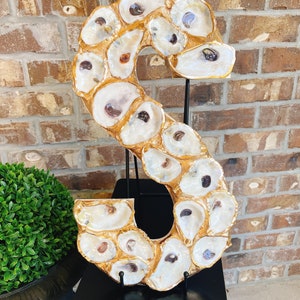 Oyster Shell Letter Decor