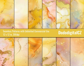 Modèle sans couture de marbre galaxie aquarelle | Utilisation commerciale illimitée | Numérique | texturés | Univers | Papier peint | Album | Imprimable
