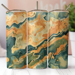Abstract Marble Tumbler Wraps, Skinny Tumbler Sublimation, 20oz Tumbler Wrap, Tumbler Design, Digital Download, Seamless Tumbler Wrap