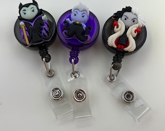 Bobine di badge dei cattivi Disney
