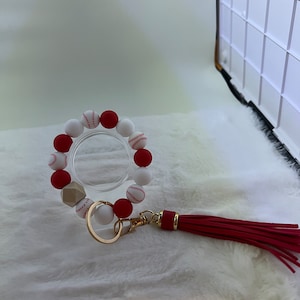 Sports wristlet keychains