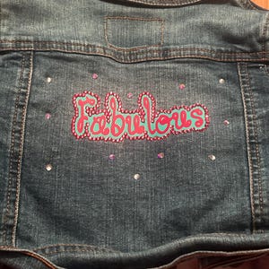 Customized rhinestone Jean jackets