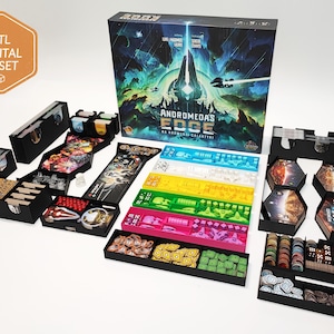 Andromeda's Edge Insert STL Files | 3D Print Storage Solution Organizer | Fits Base Game, Escalation, Genesis, EM Expansions | Player Trays