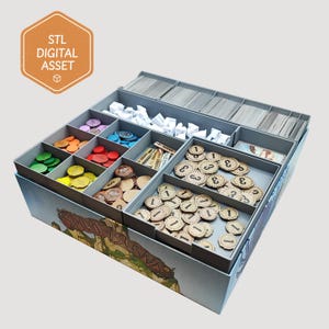 Spirit Island-Einsatz (Passt für 2 Erweiterungen – siehe Beschreibung) (STL)