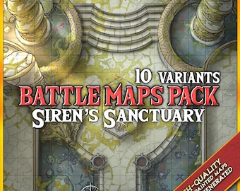 Fantasy Ruins Battlemap | DnD Battle Maps, D&D, Dungeons and Dragons, Map Collection, Dungeon Master Gifts, Roll20, Foundry, VTT
