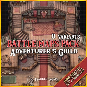 Battlemap gildeinterieur | DnD Battle Maps, D&D, Dungeons and Dragons, Map Collection, Dungeon Master Gifts, Roll20, Foundry, VTT
